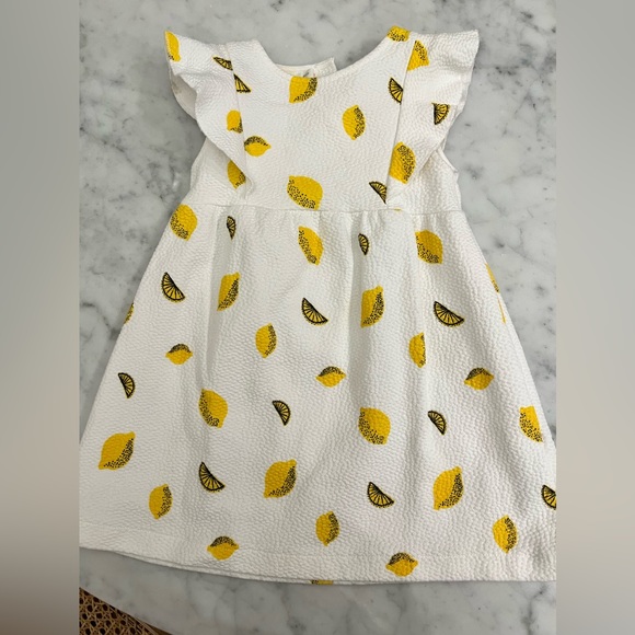 Zara Other - 🍋🍋 Zara Seersucker Lemon Dress 🍋🍋